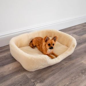 Merino Wool Pet Bed - Natural (White) by Native