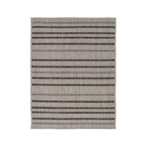 Terrace-01999A L.Grey Striped Design Rug by Euro Tapis