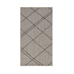 Terrace 11171A-L.Grey Striped Design Rug by Euro Tapis