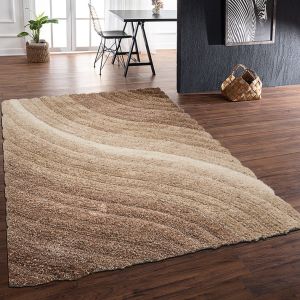 Rugstyle 3D Shaggy Lena Mocha Rug / 160/230