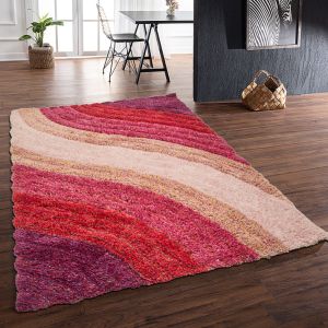 Rugstyle 3D Shaggy Lena Pink Rug / 160/230