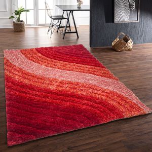 Rugstyle 3D Shaggy Lena Red Rug / 160/230