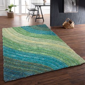 Rugstyle 3D Shaggy Lena Teal Rug / 160/230