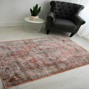 Ultimate Alia 524AR Grey/Rose Rug