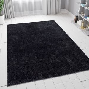 Anthracite Plain Solid Rug by Viva Rug