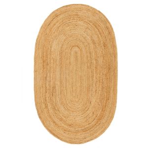 Origins Jute Extra Handmade Plain Oval Rug