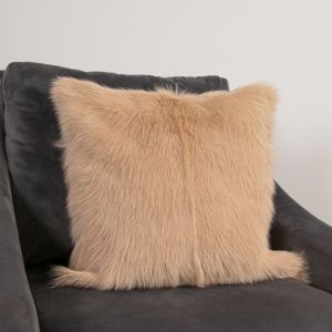 Cream Goatskin Cushion by Native
