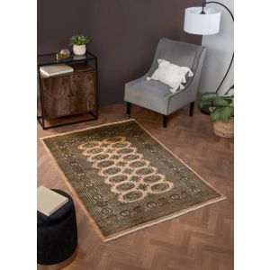 HMC Bokhara Beige Hand Knotted Traditional Rug