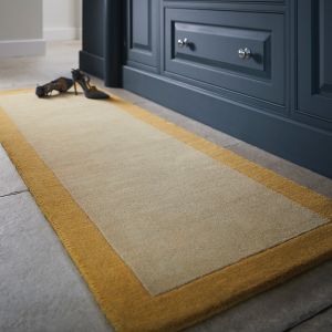 Origins Borders Ochre Wool Runner