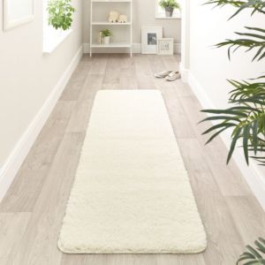 Origins Buddy Ivory/Cream Washable Plain Runner