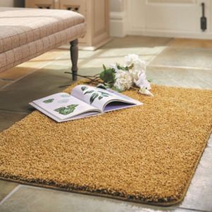 Origins Buddy Ochre Washable Plain Rug