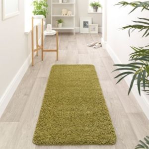 Origins Buddy Olive Washable Plain Runner