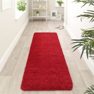 Origins Buddy Red Washable Plain Runner