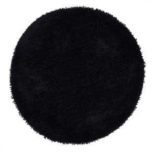 Origins Chicago Black Polyester Circle Rug