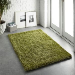 Origins Chicago Olive Polyester Plain Rug