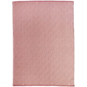 Hug Rug Woven Diamond Coral Pink Rug