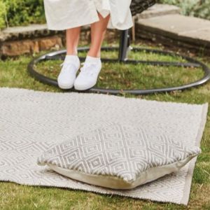 Hug Rug Woven Diamond Natural Rug 