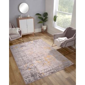 Rug Style Odyssey Earth Gold Abstract Rug