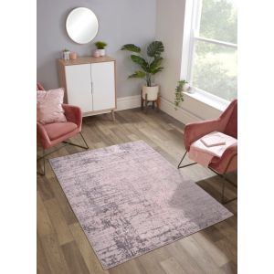Rug Style Odyssey Earth Pink Abstract Rug