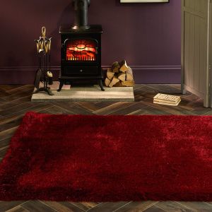 Origins Extravagance Red Shaggy Rug