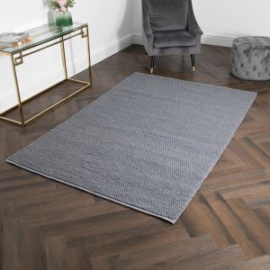 Grey Bubble Large Wool Rug by Native