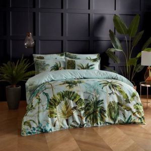 Forsteriana Palms Duvet Cover Set Multi By RIVA