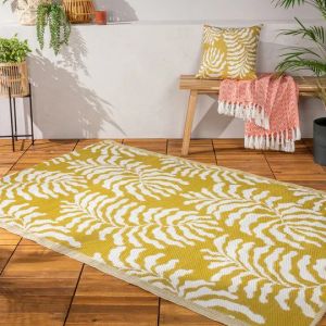 Tocorico Outdoor 100% Recycled Rug Mustard By RIVA