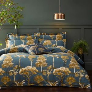 Arboretum World Trees Duvet Cover Set Blue By RIVA