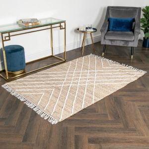 Cross Textured Jute Rug by Native