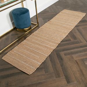 Woven Stripe Jute Runner Rug by Native