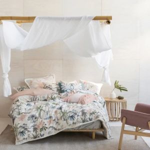 Luana Fringed Duvet Cover Set White By RIVA