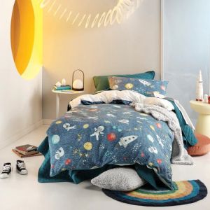 Space Race Kids Duvet Cover Set Multicolour By RIVA