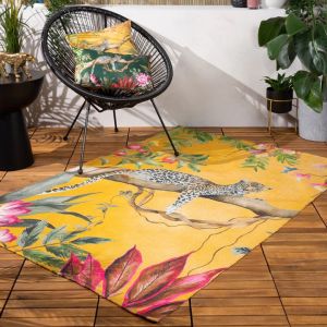 Leopard Outdoor/Indoor Rug Ochre By RIVA