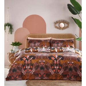 Kaihalulu Floral Printed Reversible Duvet Cover Set Cocoaberry By RIVA