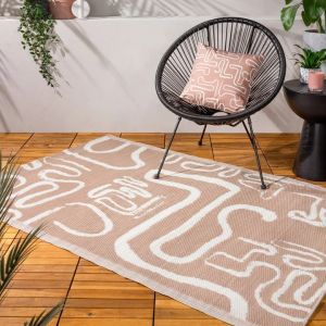 Klay Outdoor 100% Recycled Rug Natural By RIVA