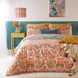 Lorelei Floral Bloom Duvet Cover Set Blush By RIVA