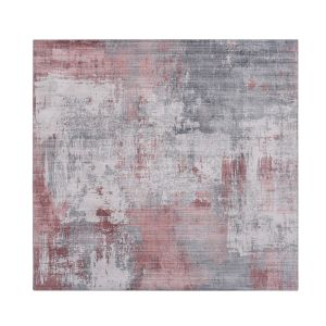 Fenix G5536 Pink Abstract Design Rug by Euro Tapis