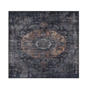 Fenix K6138 Black Abstract Design Rug by Euro Tapis