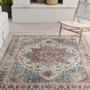 Fenix G4648 Multiple Color  Bordered Rug by Euro Tapis