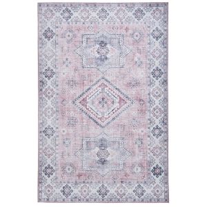 Fenix G4705 White Pink Modern Rug by Euro Tapis