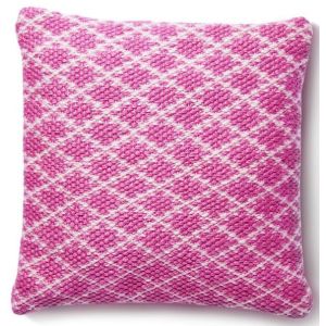 Woven Trellis Cushion Coral Pink by Hug Rug