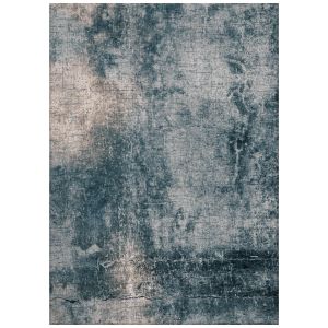 Chaos Blue Divide Floral Rug By Jackie And The Fish