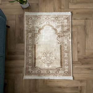 Divine Reverence Elegant Ivory Prayer Mat By The Softsteps