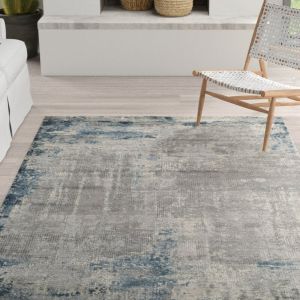 Invista V788A Grey Plain Rug by Euro Tapis