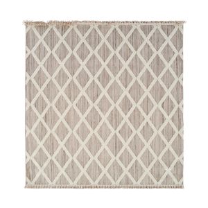 Jean EO78B White Beige Abstract Design Rug by Euro Tapis