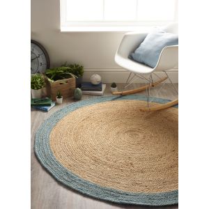 Jute Border-Duck Egg-Circle-Lifestyle