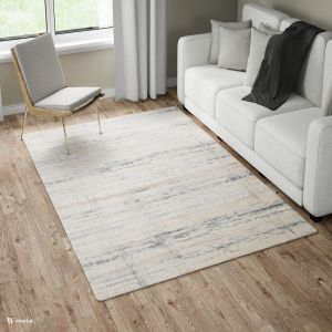 Invista T430A Creem Striped Rug by Euro Tapis