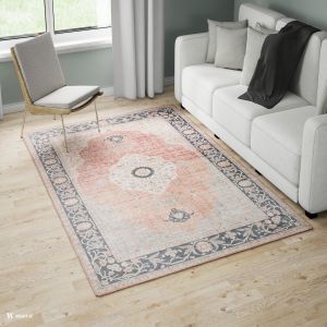 Toucan K5303 Blush/Creem Abstract Design Rug by Euro Tapis