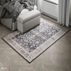 Florence 08154A Navy/Beige Abstract Design Rug by Euro Tapis