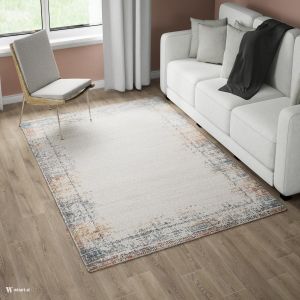 Artisan DY66a Cream L Grey living  Area Rug by Euro Tapis